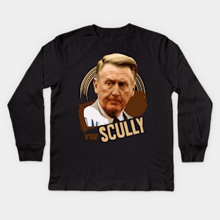 vin scully Kids Long Sleeve T-Shirt